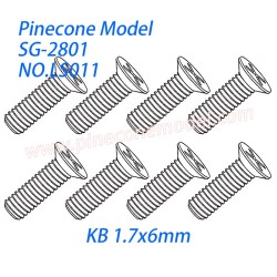 LS011 Cross countersunk tapping screw (KB 1.7x6mm) Parts For SG-RC SG2801