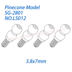 LS012 Hexagon socket double ball screw (3.8x7mm) Parts For SG-RC SG2801