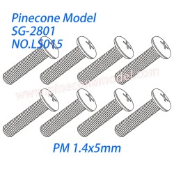 LS015 (PM 1.4x5mm) Cross Head Machine Screw Parts For SG-RC SG2801