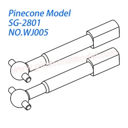 WJ005 Front axle drive dog bone Parts For SG-RC SG2801