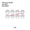 LM001 (M3) Hexagon Lock Nut Parts For SG-RC SG2801