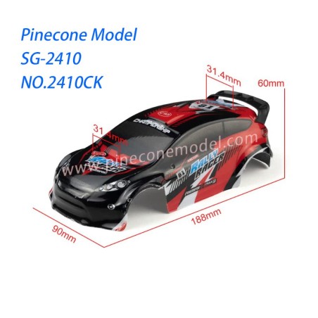 2410CK Body Shell Parts For SG Pinecone Model SG2410 red
