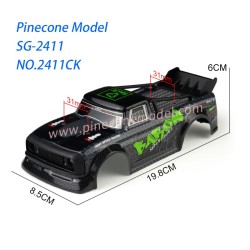 2411CK Car Shell Green with Tail Parts For SG Pinecone Model SG2411