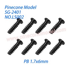 LS002 Phillips Round Head Tapping Screws (PB 1.7x6mm) Parts For SG Pinecone Forest 2401