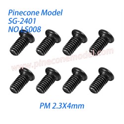 LS008 Phillips Round Head Machine Threaded Screws (PM 2.3X4mm) Screw Parts For SG Pinecone Forest 2401