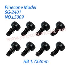 LS009 Phillips Cup Head Tapping Screws (HB 1.7X3mm) Screw Parts For SG Pinecone Forest 2401