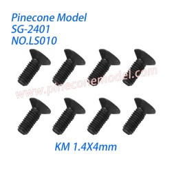 LS010 Cross Countersunk Head Machine Threaded Screws (KM 1.4X4mm) Screw Parts For SG Pinecone Forest 2401