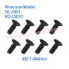 LS010 Cross Countersunk Head Machine Threaded Screws (KM 1.4X4mm) Screw Parts For SG Pinecone Forest 2401