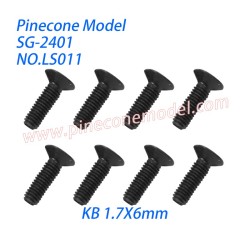 LS011 Phillips Countersunk Head Tapping Screws (KB 1.7X6mm) Screw Parts For SG Pinecone Forest 2401