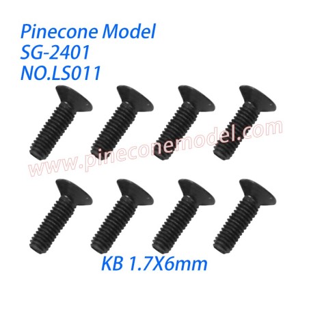 LS011 Phillips Countersunk Head Tapping Screws (KB 1.7X6mm) Screw Parts For SG Pinecone Forest 2401