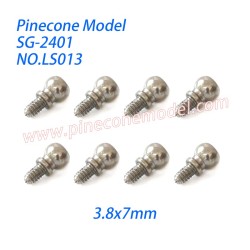 LS013 Hexagon Socket Head Single Ball Head Screws (3.8x7mm) Parts For SG Pinecone Forest 2401