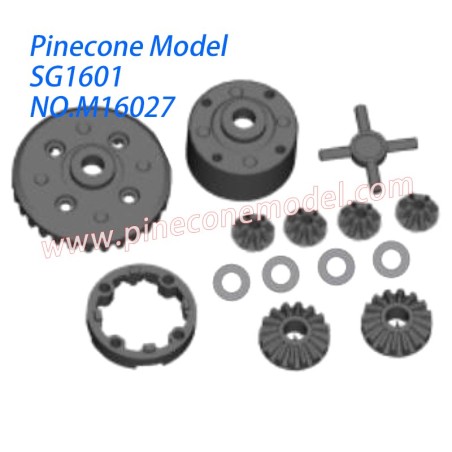 M16027 Diff. Assembly Parts For Pinecone Forest SG1601 RC Truck